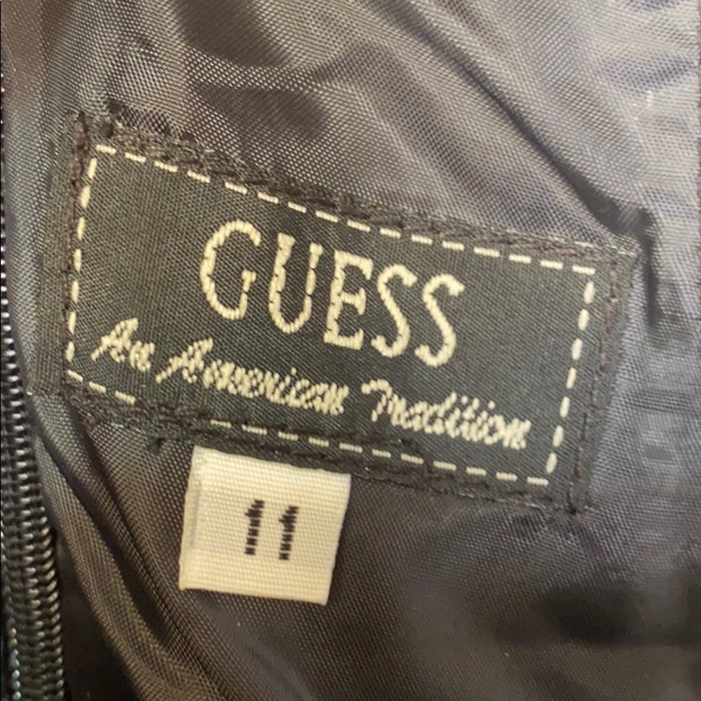 Guess Vintage Black Sleeveless Mini Dress Junior’s Size 11 - Picture 12 of 14